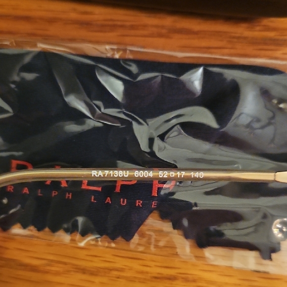 Ralph Lauren Beige Eyeglasses with Black Case - Picture 4 of 5